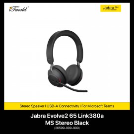 Jabra Evolve2 65 Link380a MS Stereo Black