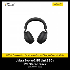 Jabra Evolve2 85 Link380a MS Stereo Black