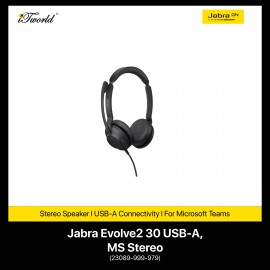 JABRA EVOLVE2 30 USB-A, MS STEREO