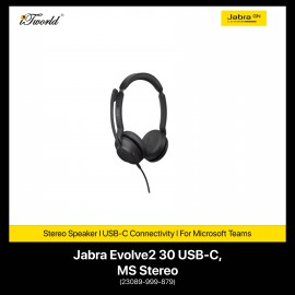 JABRA EVOLVE2 30 USB-C, MS STEREO