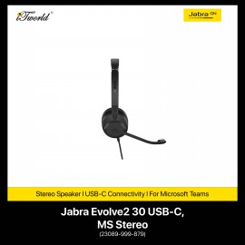 JABRA EVOLVE2 30 USB-C, MS STEREO