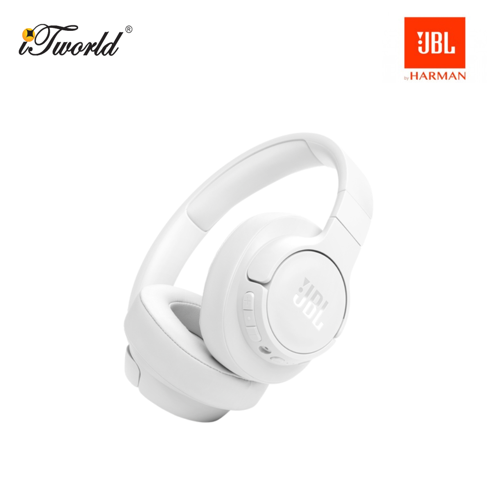 JBL Tune 770NC Wireless Over-Ear NC Headphones-White 050036396011