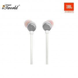 JBL T310 Wired Hi-Res In-Ear Headphones (Compatible to IPhone) - White 050036400978