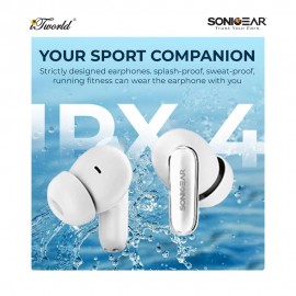 SonicGear EarPump Q5 ANC TWS Earbuds -White 8886411935900