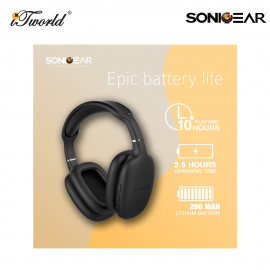 SonicGear Airphone 6 Headset Dark Grey