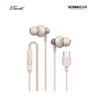 SonicGear Hyperbass Buds 1 (2024) Type-C Wired Earset-Champagne 8886411935559