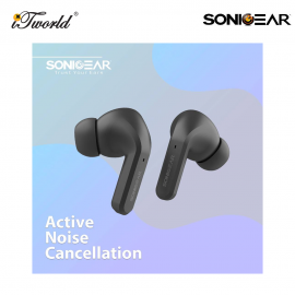 SonicGear EARPUMP TWS 12 Active Noise Cancelling Bluetooth Earbuds - Black 8886411937751