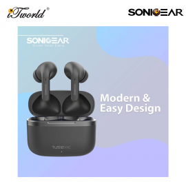 SonicGear EARPUMP TWS 12 Active Noise Cancelling Bluetooth Earbuds - Black 8886411937751