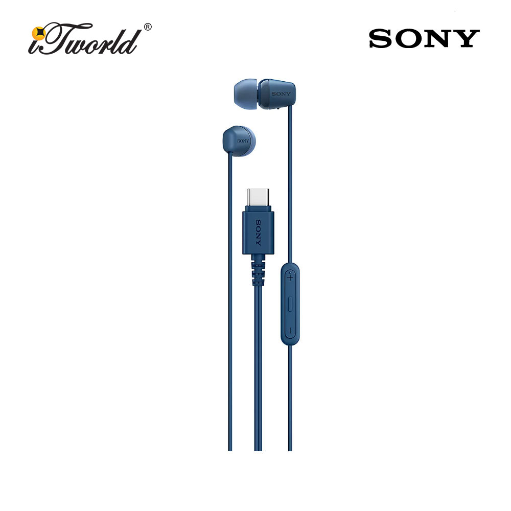 Sony IER-EX15C/LZE USB-C Wired Earbuds Blue 4548736170650
