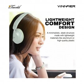Vinnfier Elite 6 BT - Green Bluetooth 5.4 Headphone Compatible Wireless And Wired Connection