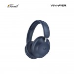 Vinnfier Elite 6 BT- Dark Blue Bluetooth 5.4 Headphone Compatible Wireless And Wired Connection
