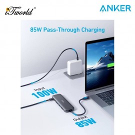 Anker 332 USB-C Hub 5-In-1 to HDMI/USB-C Port/2 USB-A Ports/PD-in port
