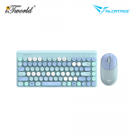 ALCATROZ JellyBean A3000 Wireless Keyboard & Silent Mouse - Aqua 8886411967017