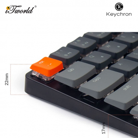 Keychron K7 Ultra-Slim Wireless RGB Low Profile Hot-Swappable Keyboard - Gateron Red (K7-H1)