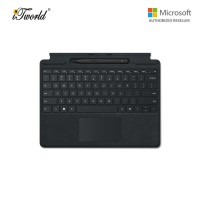 Microsoft Surface Pro 8/Pro X Signature Keyboard Cover with Slim Pen Black - 8X6-00015