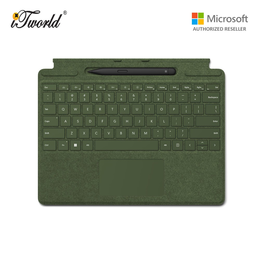 Microsoft-Surface-Pro-8-9-X-Signature-Keyboard -Forest-with-Slim-Pen-Black-8X6-00135