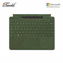Microsoft Surface Pro 8/9/X Signature Keyboard Forest with Slim Pen Black - 8X6-00135