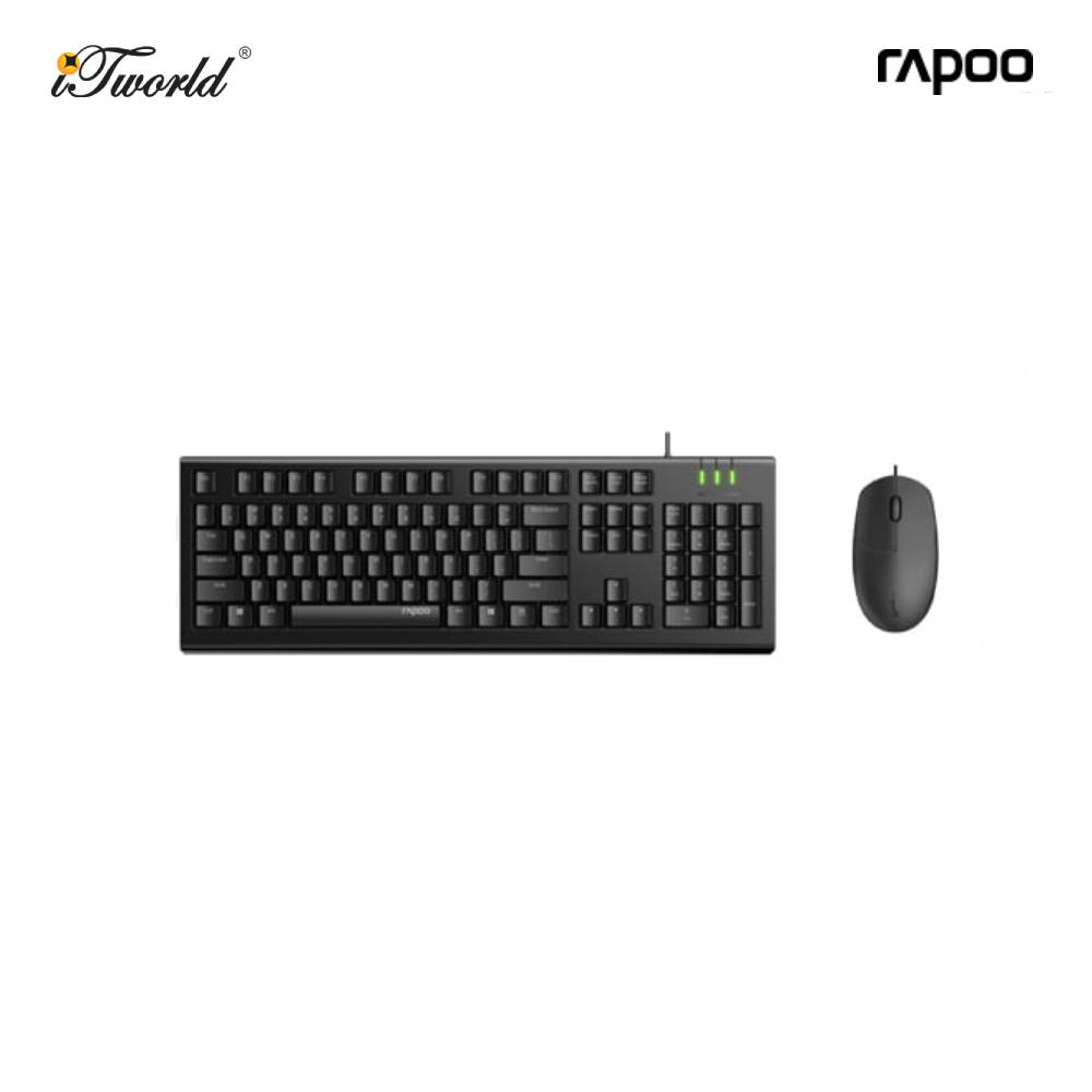 RAPOO Wired Optical Mouse & Keyboard Combo-X120PRO