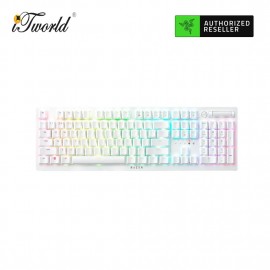 Razer DeathStalker V2 Pro Wireless Clicky Low-Profile Switch Gaming Keyboard - White (RZ03-04363500-R3M1)