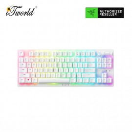 Razer DeathStalker V2 Pro Tenkeyless Wireless Linear Low-Profile Optical Switch Keyboard - White (RZ03-04373500-R3M1)