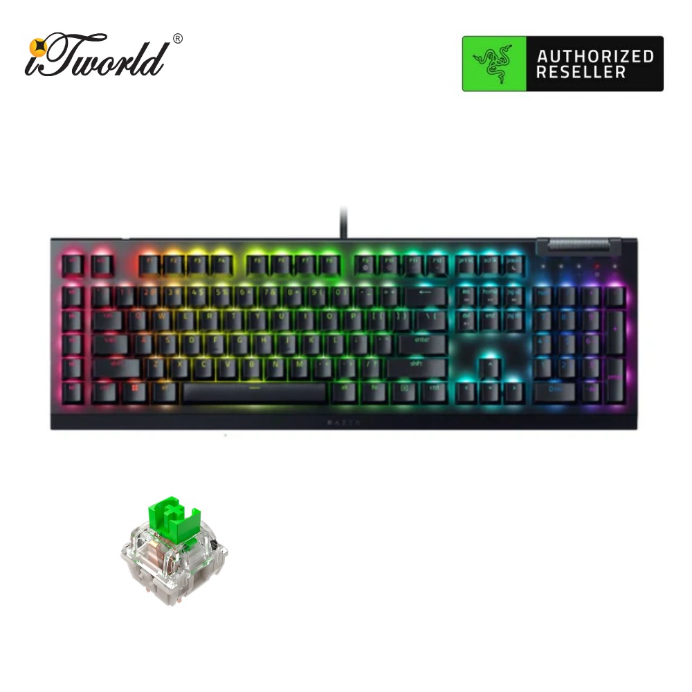Razer BlackWidow V4 X Gaming Keyboard – Green Switch (RZ03-04700100-R3M1)