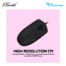 ALCATROZ Asic One Wired Mouse - Black 8886411967956