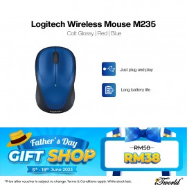 Logitech Wireless Mouse M235 - Colt Glossy 910-003384