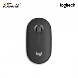 LOGITECH M350S WIRELESS MOUSE PEBBLE 2, TONAL GRAPHITE 910-006988