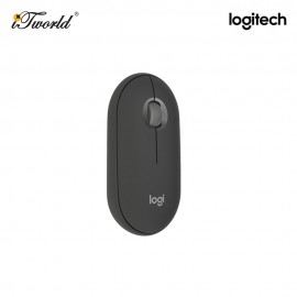 LOGITECH M350S WIRELESS MOUSE PEBBLE 2, TONAL GRAPHITE 910-006988