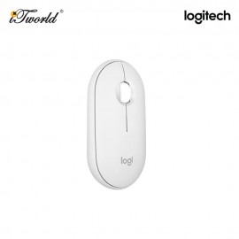 LOGITECH M350S WIRELESS MOUSE PEBBLE 2, TONAL WHITE 910-006986