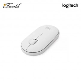 LOGITECH M350S WIRELESS MOUSE PEBBLE 2, TONAL WHITE 910-006986