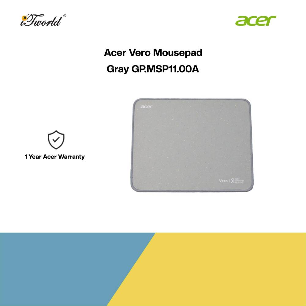 [Pre-order] Acer Vero Mousepad - Gray GP.MSP11.00A [ETA: 3-5 working days]