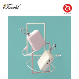 ADAM elements VIONTA T1 10000mAh Travel Power Bank with Built-In Cable (Milk Tea) APBADVTT1MT 840741117212