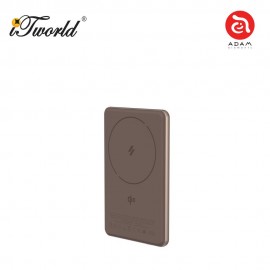 (3C Certified) ADAM elements VIONTA Q5 Qi2 Ultra-Slim Power Bank 5000mAh-Gold 840741117700