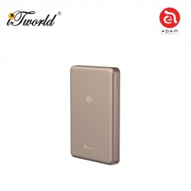 (3C Certified) ADAM elements VIONTA Q10 Qi2 Ultra-Slim Power Bank 10000mAh-Gold 840741117755