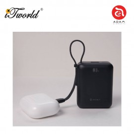 (3C Certified) ADAM elements VIONTA Q Ultra-Compact Power Bank with Built-in Cable 10000mAh-Purple APBADVTQPP 840741118219