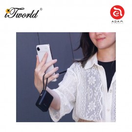 (3C Certified) ADAM elements VIONTA Q Ultra-Compact Power Bank with Built-in Cable 10000mAh-Purple APBADVTQPP 840741118219