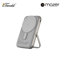 (Pre Order) Mazer MagAir17 10,000mAh Magnetic Wireless Power Bank Qi2 Certified 15W - Natural Titanium 8881304542968