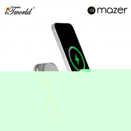 (Pre Order) Mazer MagAir17 10,000mAh Magnetic Wireless Power Bank Qi2 Certified 15W - Natural Titanium 8881304542968