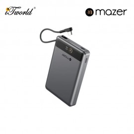Mazer MagLink70 Qi2 Wireless Powerbank with 30W Cable -Black Grey 8881304545464