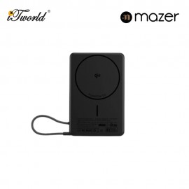 Mazer MagLink70 Qi2 Wireless Powerbank with 30W Cable -Black Grey 8881304545464