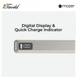 (3C Certified) Mazer MagAir31 10000mAh Magnetic Wireless PowerBank - Natural Titanium 8881304545853