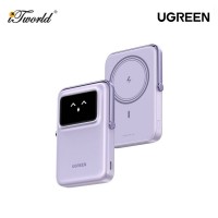 UGREEN UNO 10000 mAh Magnetic Wireless 20W Power Bank Qi2 with Built-In Stand - Purple UG-PB764-45337