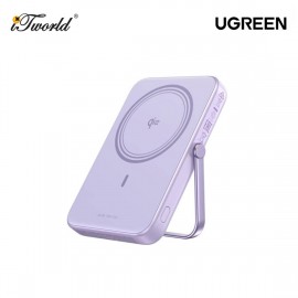 UGREEN UNO 10000 mAh Magnetic Wireless 20W Power Bank Qi2 with Built-In Stand - Purple UG-PB764-45337