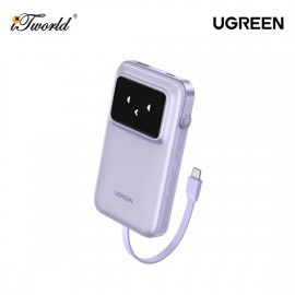 UGREEN UNO 10000 mAh Magnetic Wireless 20W Power Bank Qi2 with Built-In Stand - Purple UG-PB764-45337