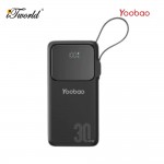 Yoobao Q22 Pro 30W PD Fast Charge 20000mAh Powerbank - Black 6937135029016