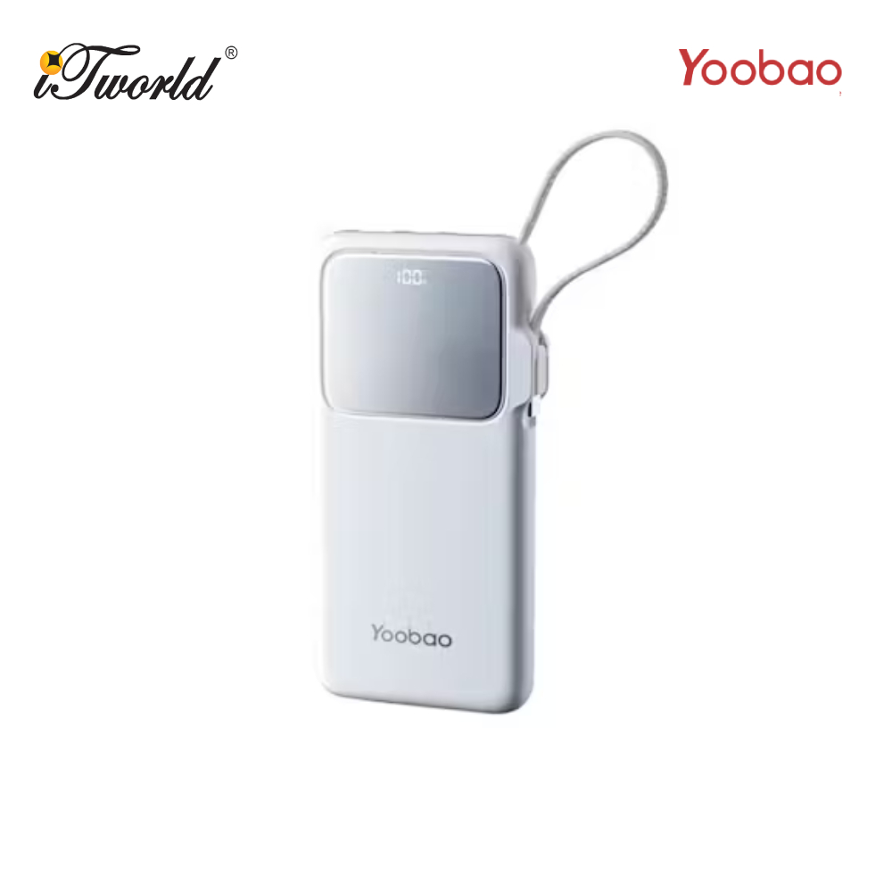 (3C Certifited) Yoobao PDL20 20000Mah PD 22.5W Fast Charge Powerbank WH - 6937135030180