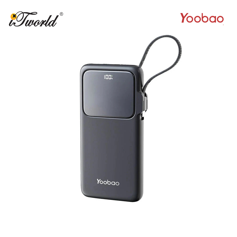 (3C Certifited) Yoobao PDL10 10000Mah PD22.5W Powerbank BK - 6937135030166