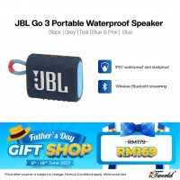 JBL Go 3 Portable Waterproof Speaker - Black  050036374361