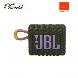JBL Go 3 Portable Waterproof Speaker – Green (050036374446)